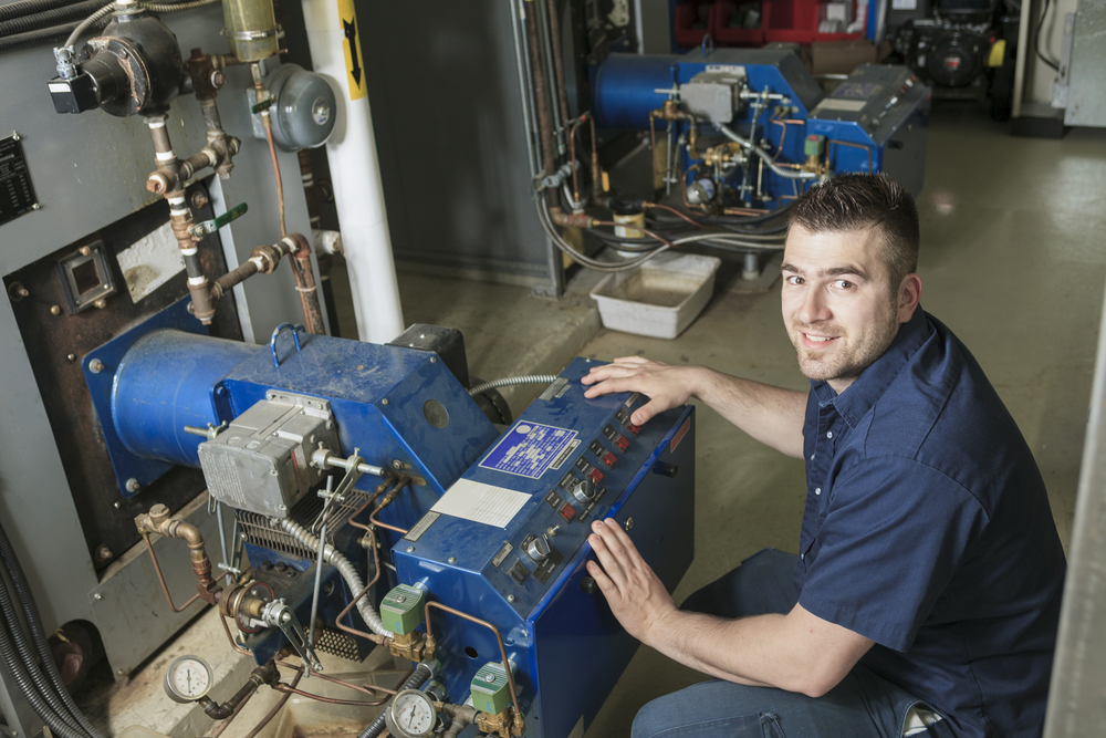 hvac talent working on a system